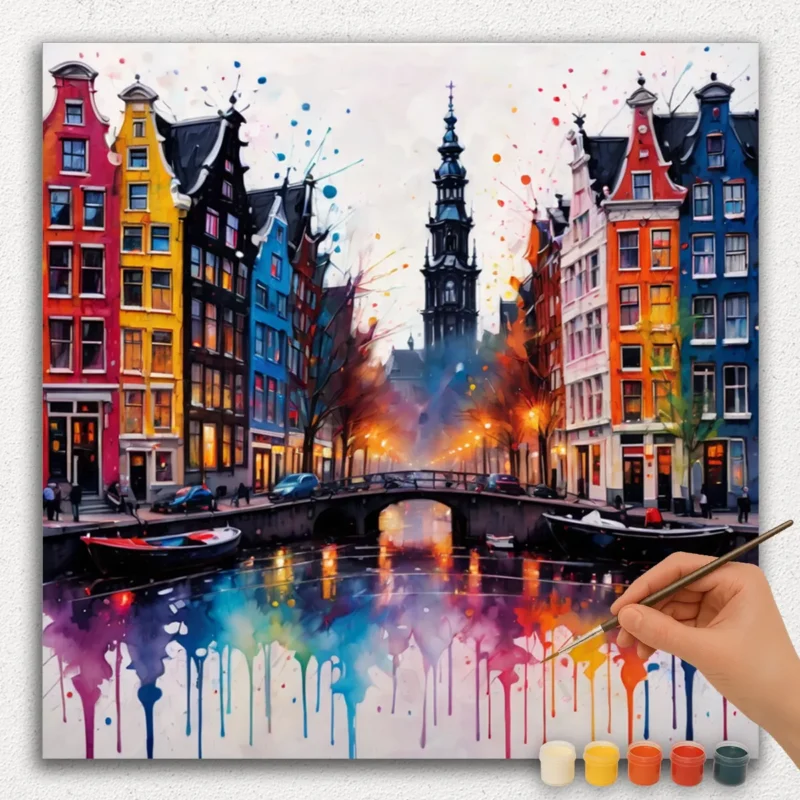Colorful European City