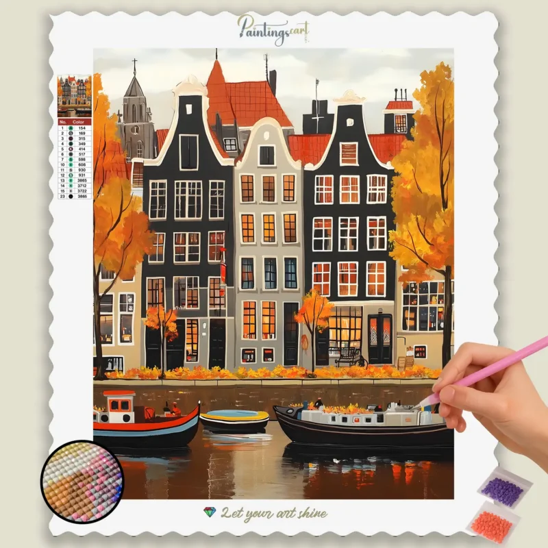 Schöne Gebäude in Amsterdam