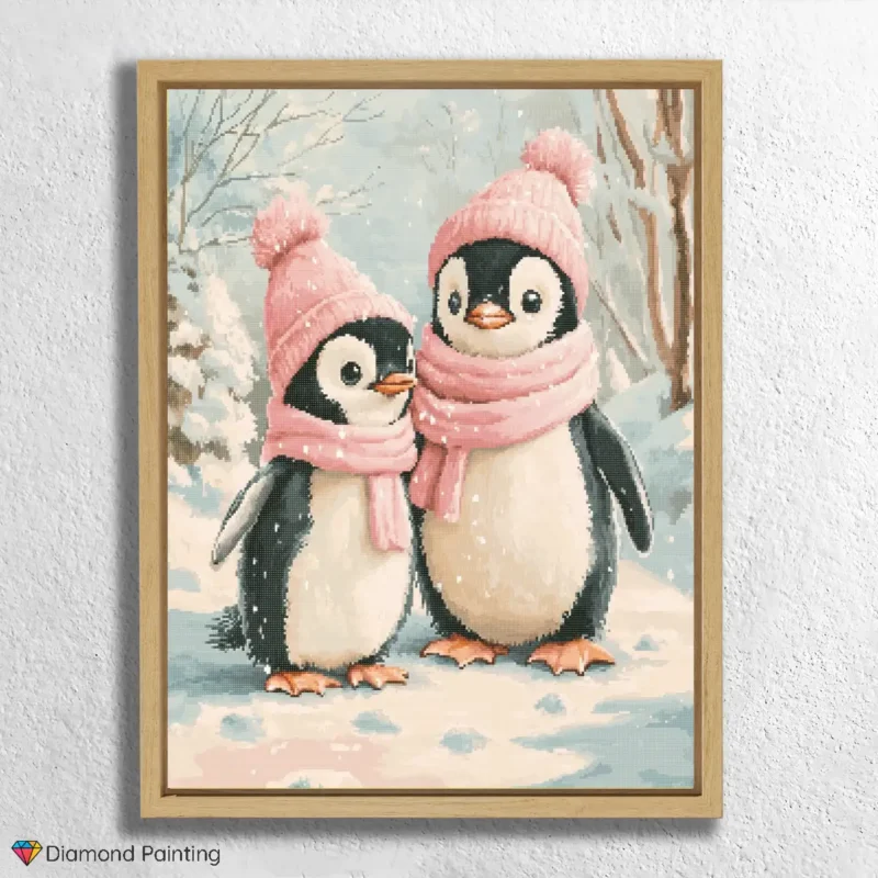 Romantisches Pinguinpaar