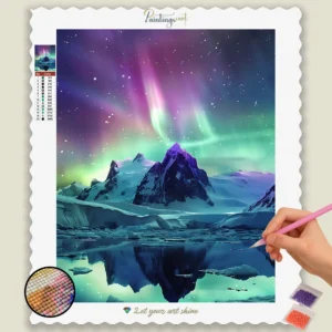 Bergen en Aurora-lichten