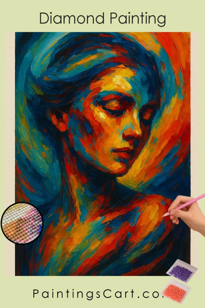 Portrait Abstrait aux Couleurs Audacieuses 1 Abstract_Portrait_in_Bold_Hues