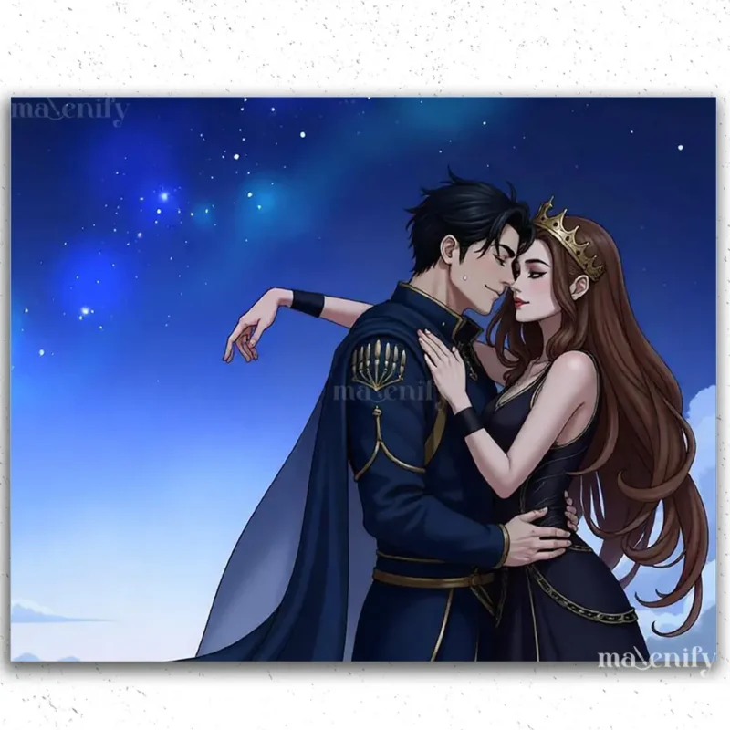 Acotar-Malen-nach-Zahlen-Diamond-Painting-4 Rhysand und Feyre verliebt