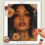 Belle Femme et Fleurs