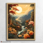 Sun, Flowers and River