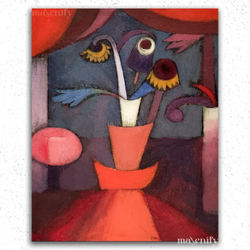 Autumn-Flower-1922-di-Paul-Klee Autumn Flower (1922) di Paul Klee