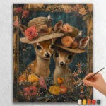 Bébé Cerf Avec Chapeau