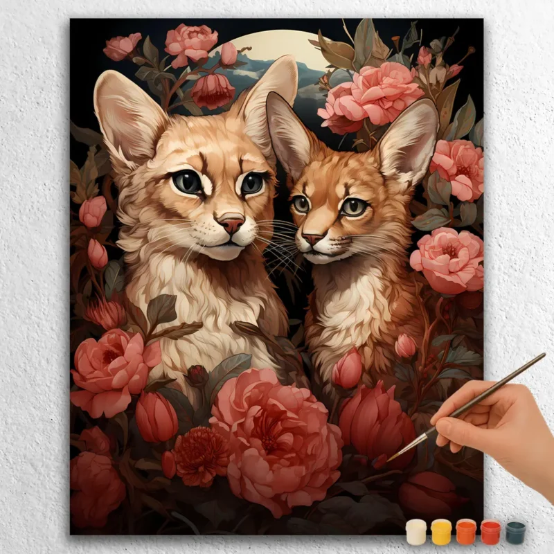 Baby-Animals-Valentines-Day-23328 Gatti selvatici e Fiori