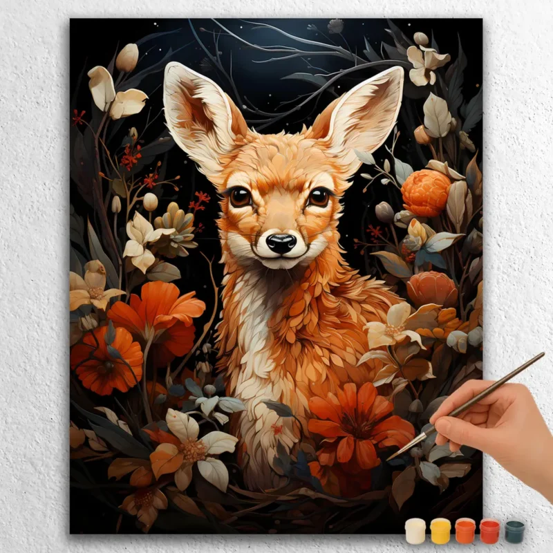 Baby-Animals-Valentines-Day-26331 Beautiful Deer in Flowers