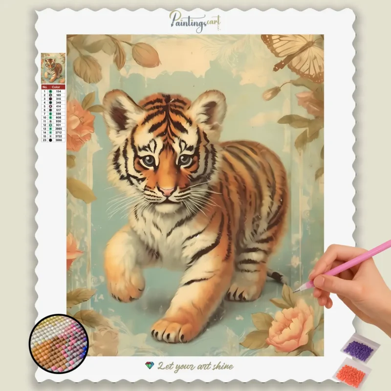 Baby Animals 4238 base diamond painting paintingscart DIY paintings - Paint by numbers - Diamond Painting