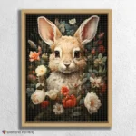 Baby Bunny and Flowers 1