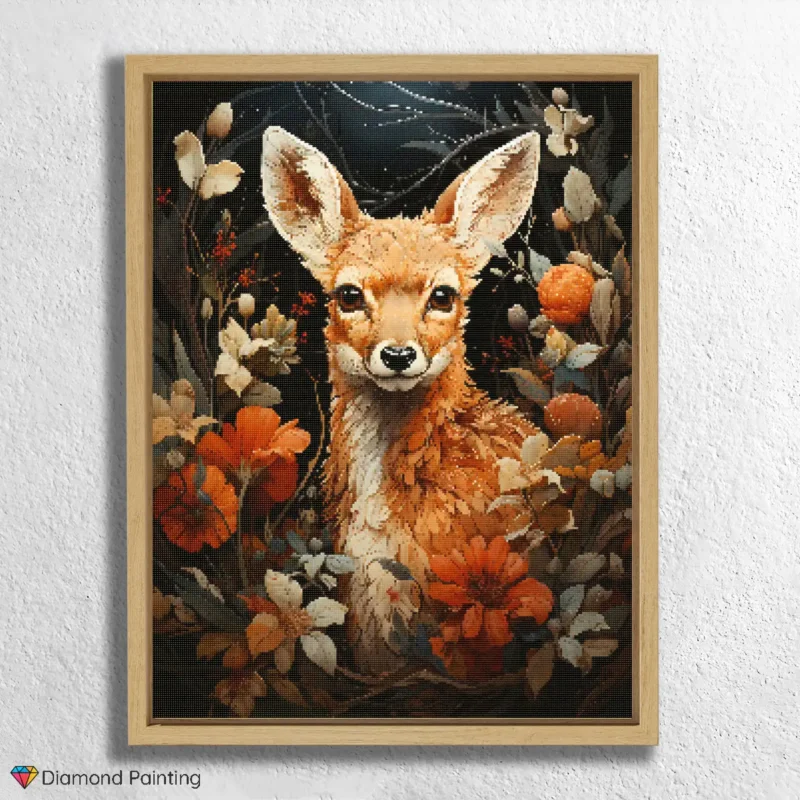 Süßes Rehkitz & Blumen