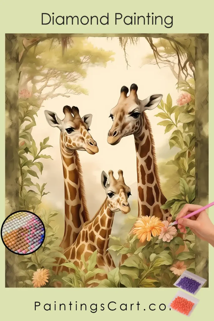 Giraffamilj (Par och unge) 1