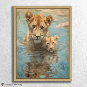 Baby Leeuwen in het Water