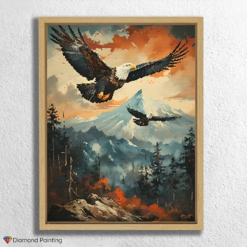 Eagle over the Mountains