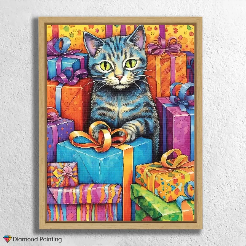Colorful Cat Birthday