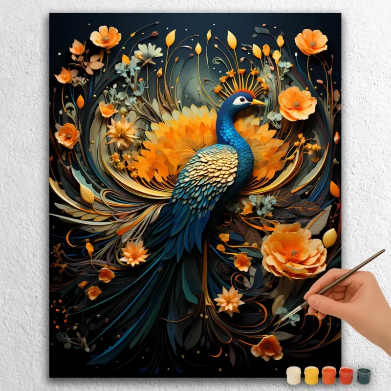 Boho-Christmas-13487 Påfugl Boho