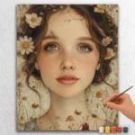 Jolie Fille et Fleurs