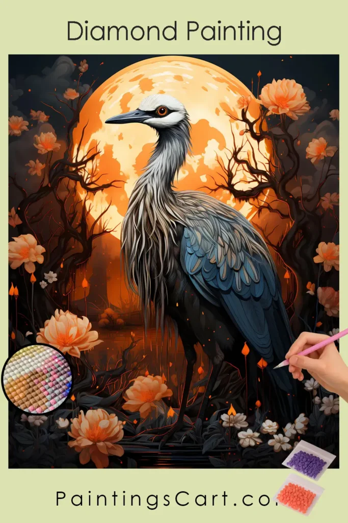 Grue et Fleurs 1 Grue et Fleurs