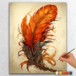 Verbranntes Orangefarbenes Fell