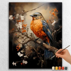 Brændt Orange Spurv