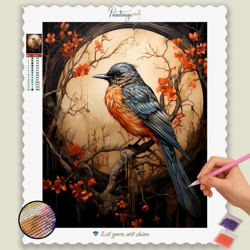 Spurv Brændt Orange