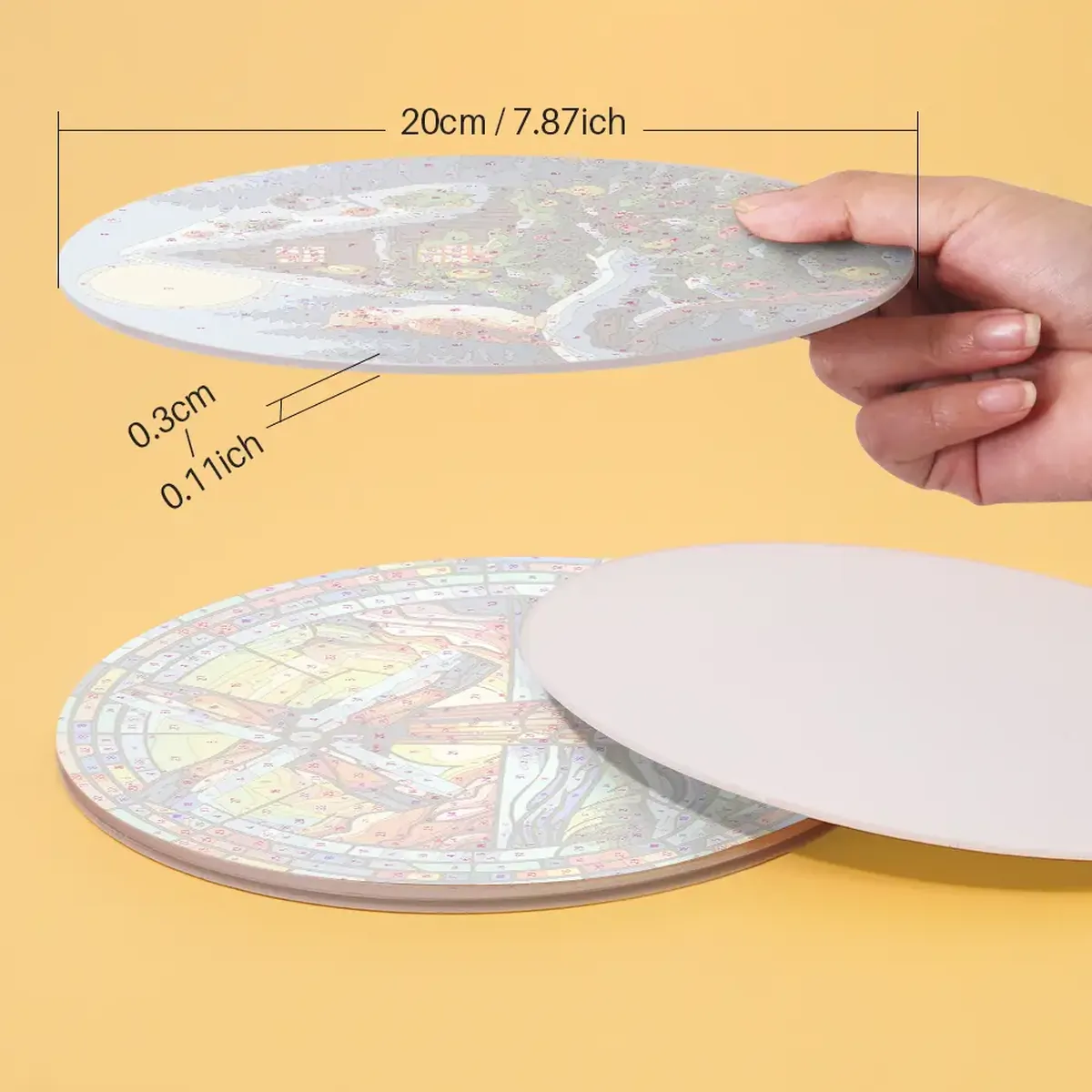 The Nature Placemats (4 bitar) Måla efter nummer 3 The Nature Placemats (4 Pieces) Paint by number