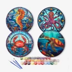 Havlivs-bordmåtter (4 stk) - Mal efter nummer