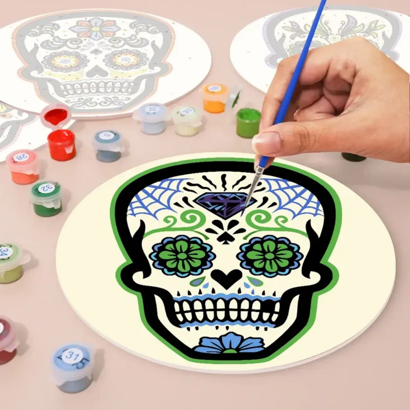 The Skull Placemats - Paint by Numbers