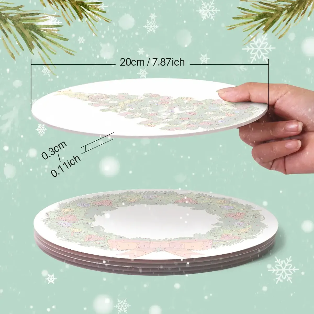 Christmas Tree Placemats - Paint by numbers 3 Christmas Tree Placemats - Paint by numbers