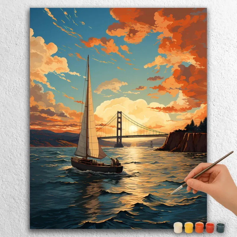 Båt i Kaliforniska havet