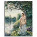 Vrouw bij de Bank Camille Pissarro
