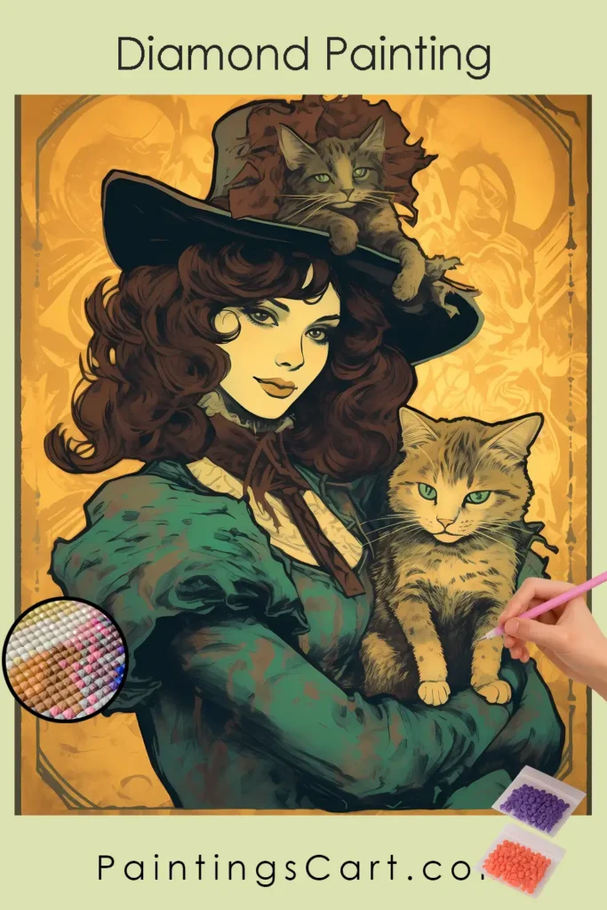 Witch with Cat