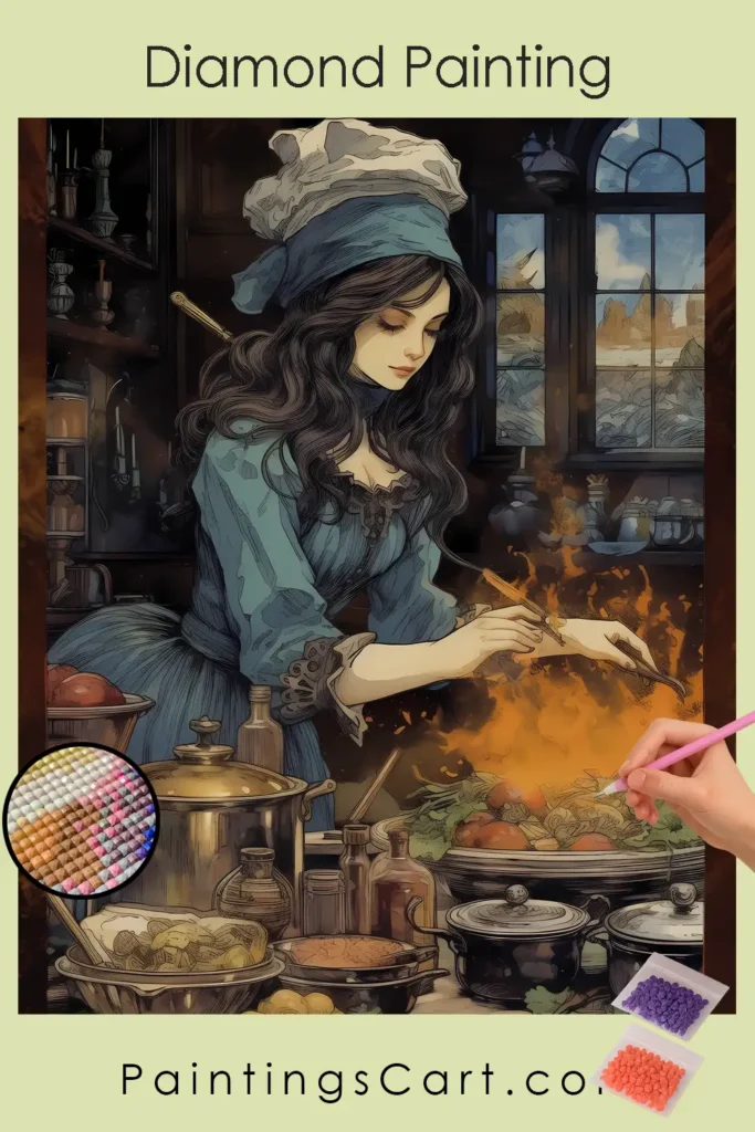 Cartoon Art Witch 1 Strega dell'Arte dei Cartoni