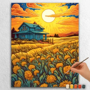 Zonsopgang op de Boerderij