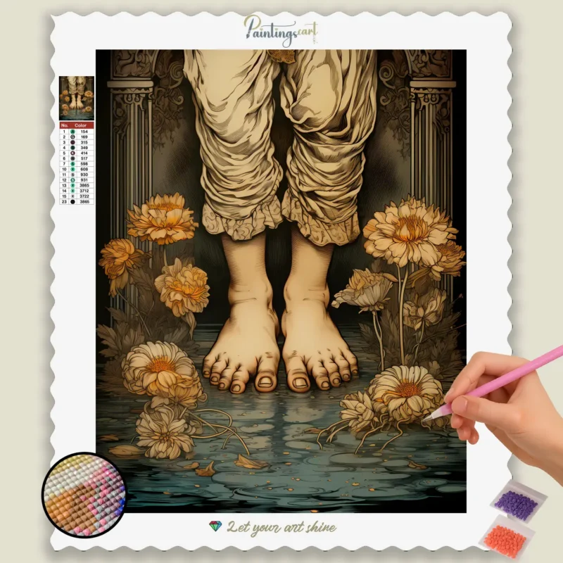 Christianisme_Baptême_14746_base-diamond-painting-paintingscart Pieds Sacrés Christianisme Baptême