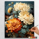 Levendige Chrysantembloei