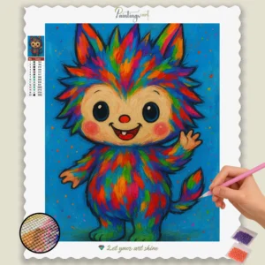 Colorful_Cartoon_Labubu doll