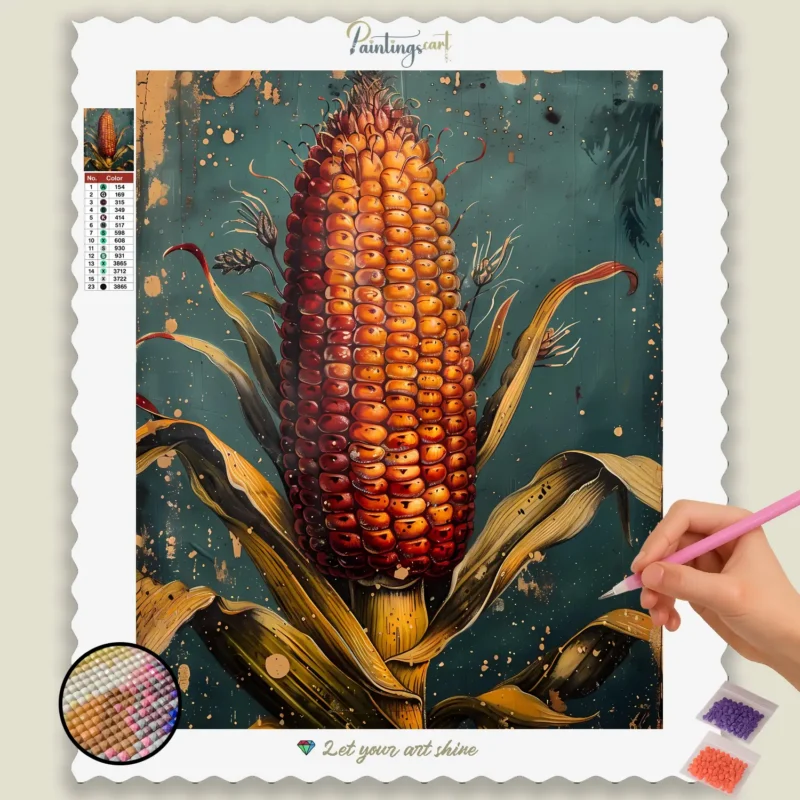 diamond painting vil imponere. Majskolbe 1