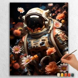 Best Paint by Numbers Kits for Adults and Kids 27 Astronaut in Cosmic Spring