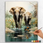 Schattige Safari Olifanten