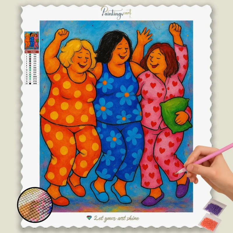 Cute_Curvy_Ladies_Colorful_Diamond_Painting_3_base-diamond-painting-paintingscart Cute_Curvy_Ladies_ Night Party