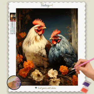 Schattige Haan en Hen