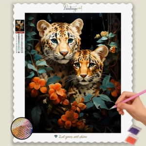 Diamond Painting Kits: 5D Diamond Art & Custom Kits | PaintingsCart 25 Jaguar Mignon dans la Jungle