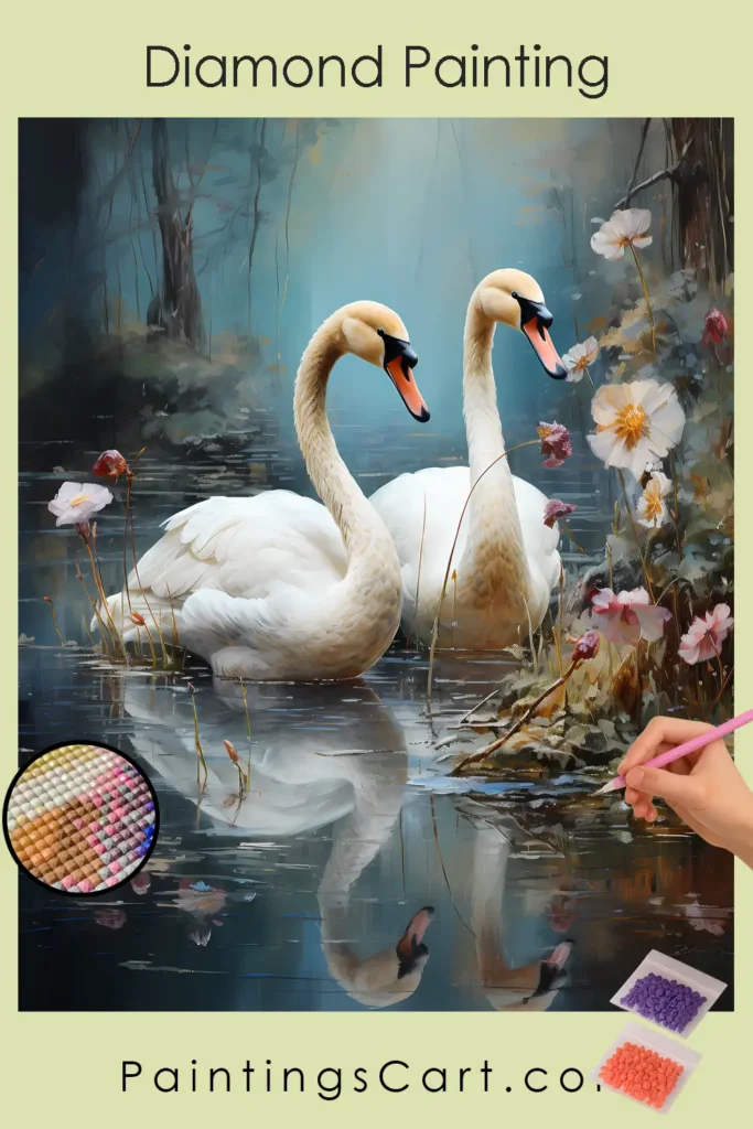 Coppia di Cigni Bianchi 1 Coppia del Cigno Bianco