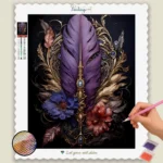 Pluma en Púrpura Profundo Color