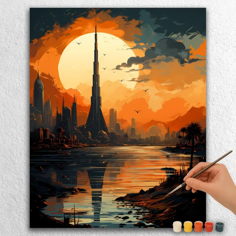 Dubái-431213 Dark Fantasy Burj Khalifa