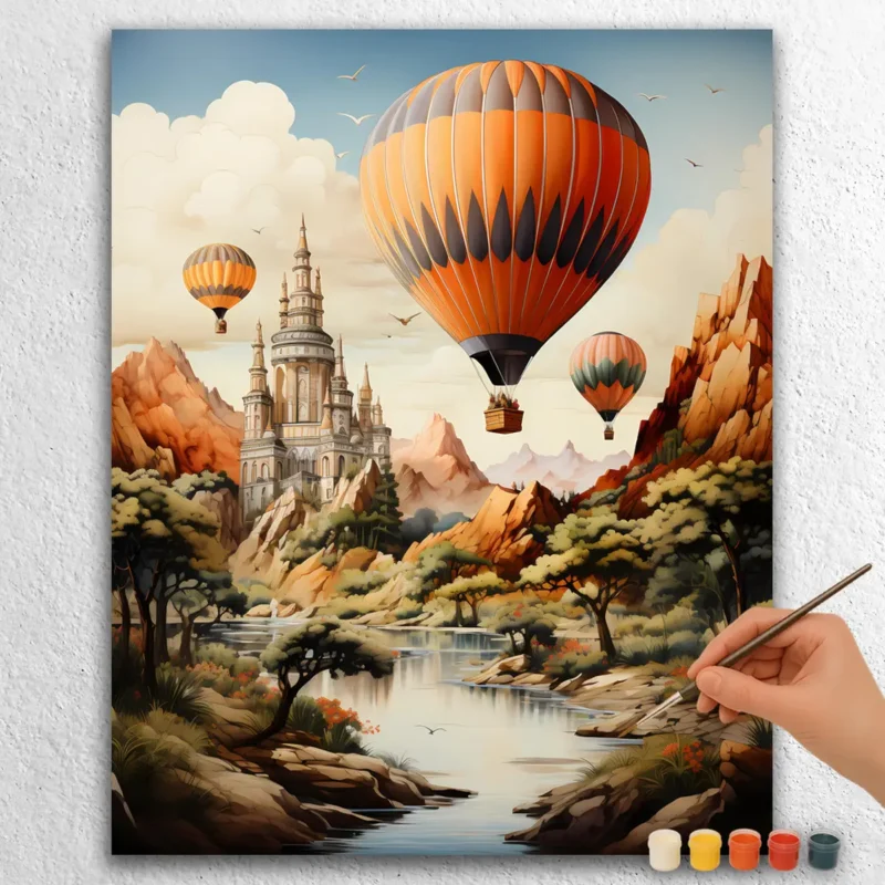 Dubai-711241 Heteluchtballonnen Vliegen in Dubai