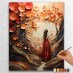 Femme Majestueuse et Fleurs