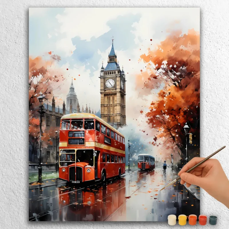 Europe-761331 Double Decor Bus in London