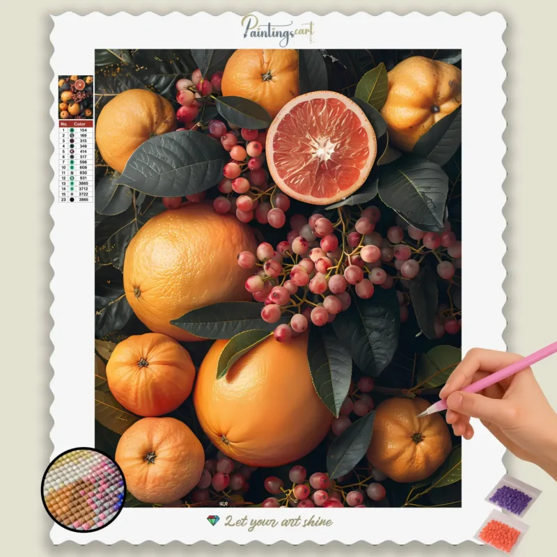 Exotic_Fruit_671336_base-diamond-painting-paintingscart Arance e Bacche Esotiche